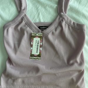 Boohoo lilac tank top NWT
